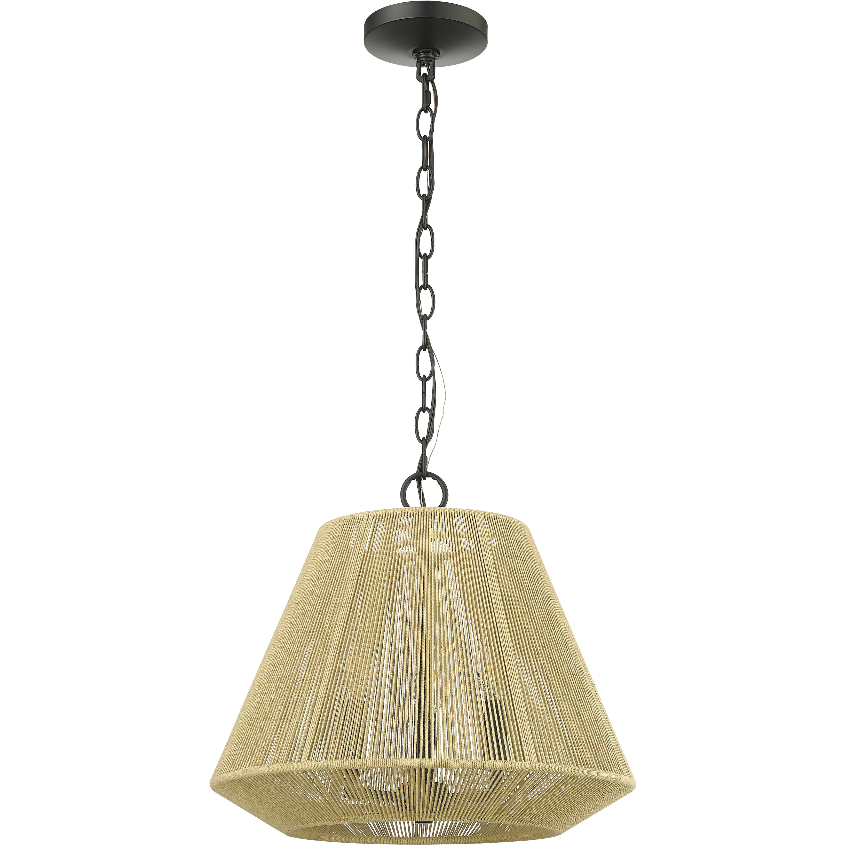 Sterling 3 Light 16.4 inch Matte Black Pendant Ceiling Light